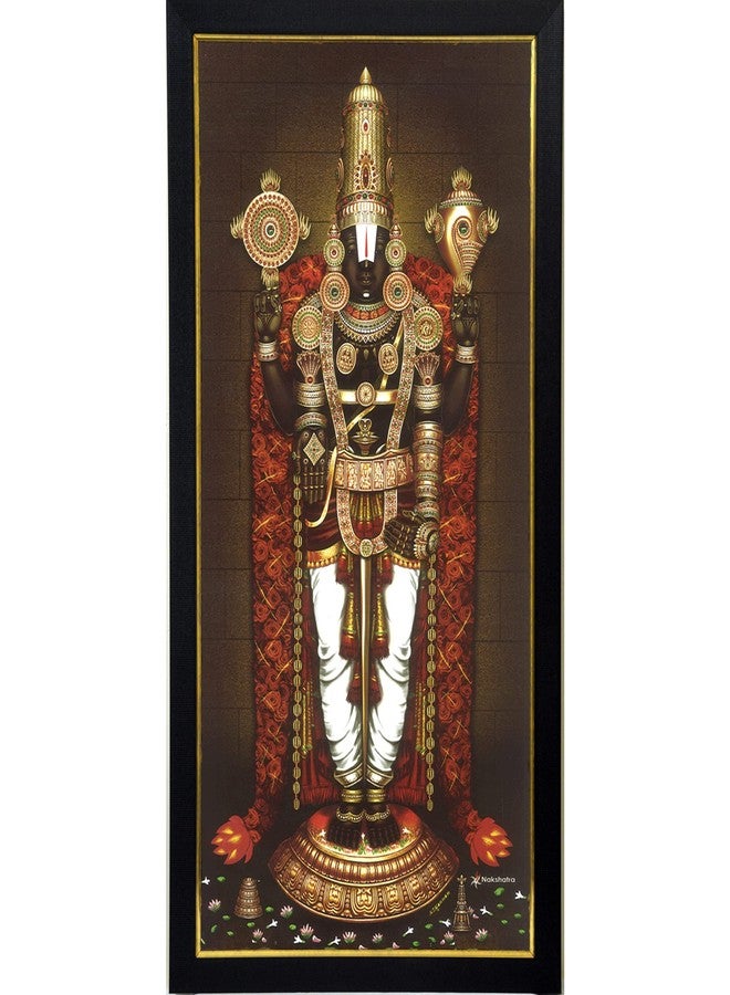 101Temples 101 Temples - Divinity Eternity Spirituality Nijapada Dharshanam Rose Garland Photo Frame (Wood_Brown_10 x 13 Inc) ,Wall Mount - Image 1